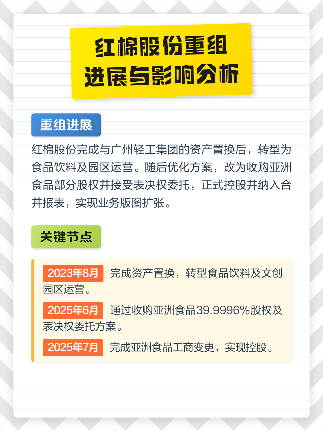 图木舒克市食品资产重组(食品资产重组案例)
